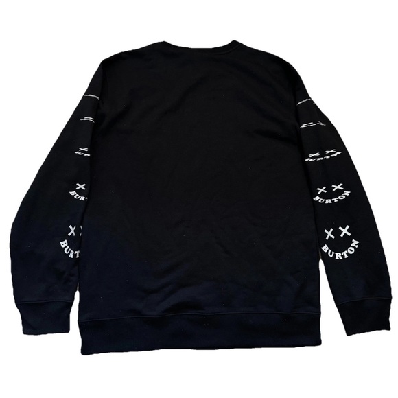 BURTON NWOT Skeleton Key 24 Fleece Crewneck Sweatshirt True Black 2024 - Men's M - Picture 3 of 9
